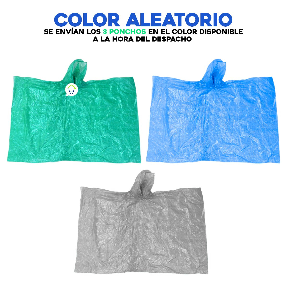 Miniatura 5 de Set x3 Impermeables Poncho Capa IMCC01
